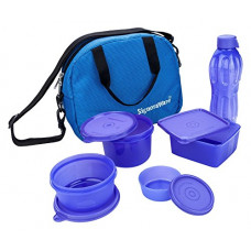 Deals and Offers on  - Signoraware Plastic Sling Set with Bag, 5 Pieces, Violet Deals, Discounts & Offers on  - Signoraware Plastic Sling Set with Bag, 5 Pieces, Violet