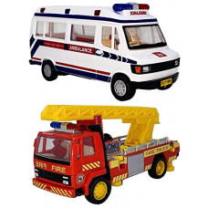 Deals, Discounts & Offers on  - Amisha Gift Gallery Toys Ambulance with fire Ladder Toy For Kids toys For boys best birthday gift