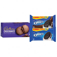 Deals, Discounts & Offers on  - Cadbury Biscuits Combo (Oreo Vanilla,500g, Oreo Chocolate,500g & Chocobake Cookies,150g (Pack of 2))