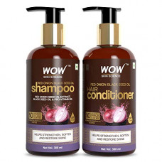 Deals, Discounts & Offers on Beauty Care - WOW Skin Science Onion Oil Shampoo & Conditioner Kit With Red Onion Seed Oil Extract, Black Seed Oil & Pro-Vitamin B5 (Shampoo + Conditioner), 600 ml