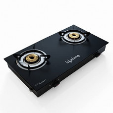 Deals, Discounts & Offers on  - Lifelong LLGS10 Glass Top, 2 Burner Manual Glass Gas Stove, Black (ISI Certified)