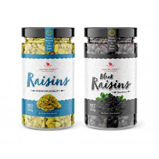 Deals and Offers on - Nature Purify Dry Fruits Green Raisins + Black Raisins | Healthy and Delicious | Kishmish - 1kg (Pack of 2) Deals, Discounts & Offers on - Nature Purify Dry Fruits Green Raisins + Black Raisins | Healthy and Delicious | Kishmish - 1kg (Pack of 2)