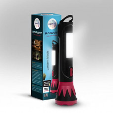 Deals, Discounts & Offers on  - wipro 3W Radiant Dual Light LED Torch, Black & Red, Standard