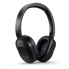 Deals, Discounts & Offers on Headphones - Philips Audio TAH6506BK/00 Slim & Lightweight Bluetooth Wireless Over Ear Headphones with Active Noise Cancellation, 30 Hrs Playtime & Multipoint Pairing with mic (Black)