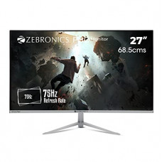 Deals, Discounts & Offers on  - Zebronics ZEB-A27FHD Ultra Slim LED Monitor with 68.5cm (27) Wide Screen, Full HD 1920x1080, 75Hz Refresh Rate, HDMI, VGA, 250cd/m Brightness, Built in Speaker and Wall mountable Design
