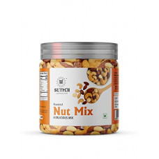 Deals, Discounts & Offers on  - [Add 2 Qty, 1 Buy Get 1] SETHJI Roasted & Salted Nuts Mix Value Pack Jar ,250g -Roasted in Pink Himalayan Salt (Almonds, Cashews, & Peanut)