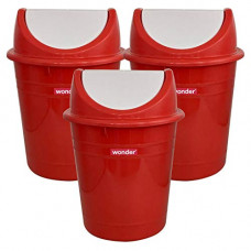 Deals, Discounts & Offers on  - Wonder Plastic Prime Swing 303 Plastic Dustbin Set,