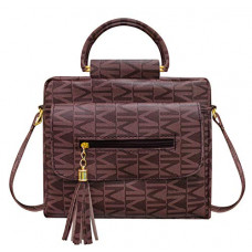 Deals, Discounts & Offers on  - TGK Pattern Women's & Girls' Sling Bag with Top Double Handle (Plum Purple)