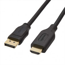Deals, Discounts & Offers on  - AmazonBasics Uni-Directional DisplayPort to HDMI Video Display Cable, 4K@30Hz - 3 Feet, Black - (Not Compatible with Mobile Phones)
