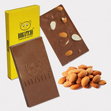 Deals and Offers on - BOGATCHI Nutty Almond, 18% Bittersweet Dark Chocolate with Richness of Almonds, 1 Piece, Chocolate BAR, 80g Deals, Discounts & Offers on - BOGATCHI Nutty Almond, 18% Bittersweet Dark Chocolate with Richness of Almonds, 1 Piece, Chocolate BAR, 80g