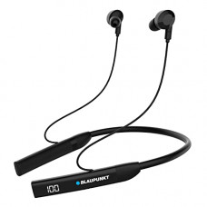 Deals, Discounts & Offers on Headphones - Blaupunkt BE100 Wireless Bluetooth Neckband with Ultra-Long 100 Hrs Playtime I 600mAh Battery I Vibration Call Alert I Real Time Monitoring I Turbo Volt Charging with Magnetic Eartips