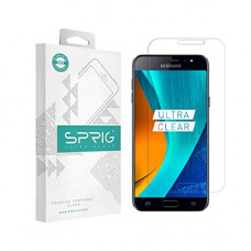 Deals, Discounts & Offers on Mobile Accessories - Sprig Transparent Tempered Glass Screen Protector For Samsung Galaxy J7 Plus