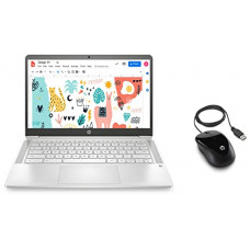 Deals, Discounts & Offers on Laptops - HP Chromebook Laptop (Intel Celeron Processor/4GB RAM & 256GB SSD Storage/ChromeOS) - na0003TU + Wired Mice