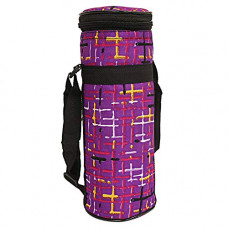 Deals, Discounts & Offers on  - Kuber Industries Circle Design Canvas Water Bottle Cover, 1 Litre, Purple