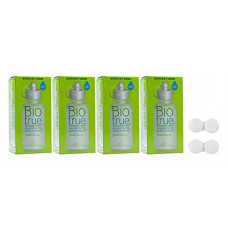 Deals, Discounts & Offers on  - Bausch & Lomb Bio True 60ml (4-Pack) With 2 Anti Bacterial Lens Case (BT60ml-2Case-4Pk)