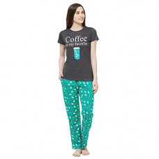 Deals, Discounts & Offers on Women - Evolove Women's Cotton Printed Pyjama Set Pack of 1