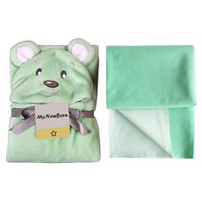 Deals, Discounts & Offers on Baby Care - My Newborn Baby Blanket Wrapper and Mattress Protector Sheet -Pack of 2 (Green)