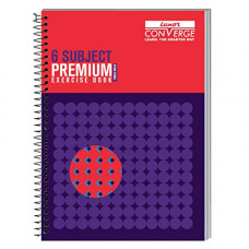 Deals, Discounts & Offers on Stationery - Luxor 6 Subject Spiral Premium Exercise Notebook, Single Ruled - (21cm x 29.7cm), 300 Pages