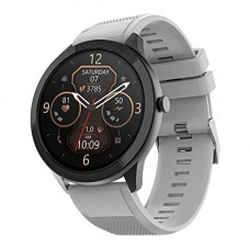 Deals, Discounts & Offers on Mobile Accessories - TAGG Kronos Lite 1.3'' Round Smartwatch with Crystal HD Display & Metal Body | Live WatchFaces | 60+ Sports Modes, 7 Days Battery, Waterproof | Games & Calculator || Smoke Grey