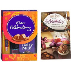 Deals, Discounts & Offers on  - Cadbury Mini Chocolate Gift Pack with Awesome Birthday Greeting Card Combo (Cadbury Mini Chocolates Gift Pack - 1, Birthday Greeting Card - 1)