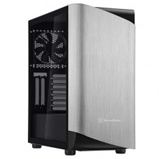 Deals, Discounts & Offers on  - SilverStone Mid Tower Computer Case with Addressable RGB Lighting - Silver, Black