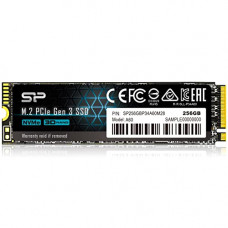 Deals, Discounts & Offers on  - SP Silicon Power 256GB NVMe PCIe Gen3x4 M.2 2280 TLC SSD R/W up to 2,100MB/s and 1,200MB/s (SP256GBP34A60M28)