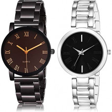Deals and Offers on Women - NEUTRON Analogue Roman Numbers Chain and Simple Casual Chain Analog Black Color Dial Women Watch - GCPL15-G601 (Pack of 2) Deals, Discounts & Offers on Women - NEUTRON Analogue Roman Numbers Chain and Simple Casual Chain Analog Black Color Dial Women Watch - GCPL15-G601 (Pack of 2)