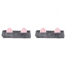 Deals, Discounts & Offers on Women - Amazon Brand - Solimo Makeup Hair Bands, Grey, Pack of 2