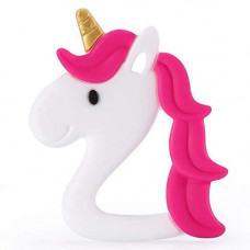 Deals, Discounts & Offers on Baby Care - V SSS Mart India BPA Free Star Unicorn Safety Food Grade Silicone TEETHER/Toy Grip Training Toy to Attract New Born Infants Attention, Boys and Girls 0-6, 6-12 Months, Baby Shower Gifts (Rosy)