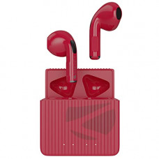 Deals, Discounts & Offers on Headphones - Zebronics Zeb-Sound Bomb 3 TWS Earbuds with Bluetooth v5.2, up to 12H Backup, Flash Connect, Splash Proof, Voice Assistant, stem Touch Control, 13mm Driver, Built in Microphone and Type C(Red)