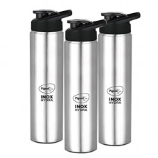 Deals, Discounts & Offers on  - Pigeon Stainless Steel Inox Hydra 750 Drinking Water Bottle 700 ml Pack of 3 Combo - Silver