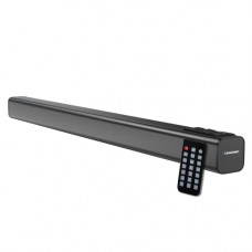 Deals, Discounts & Offers on Electronics - Blaupunkt SBA30 Wireless Bluetooth Soundbar with 2400 mAh Built-In Battery I 4 Full Range Speakers I HD Sound I Sleek Premium Design I Guitar & Mic Input