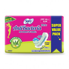 Deals, Discounts & Offers on Health & Personal Care - Sofy Anti Bacteria Extra Long Sanitary Pads - Slim (48 Pads)
