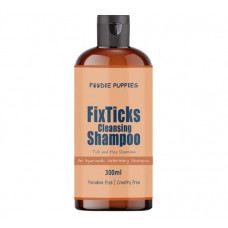 Deals, Discounts & Offers on  - Foodie Puppies FixTicks Flea and Tick Anti Itch Relief Cleansing Dog Shampoo 300ml - Paraben Free | Cruelty Free with Citronella Oil, Aloe Vera and Lemongrass | For Dogs of All Breeds and Suitable