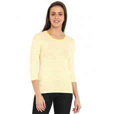 Deals, Discounts & Offers on Women - [Size XXL] Jockey Women's Striped Regular Fit T-Shirt