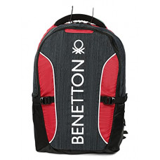 Deals, Discounts & Offers on Laptop Accessories - United Colors of Benetton 19L Blue/ Red Laptop Backpack