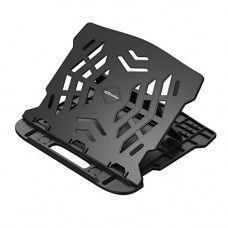 Deals, Discounts & Offers on Laptop Accessories - Portronics My Buddy Hexa 22 POR-1157 Portable Laptop Stand with 7 Adjustable Angles 360 Degree Rotational Base(Black)