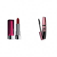 Deals, Discounts & Offers on Beauty Care - Maybelline New York Lip & Lash Combo:Hypercurl Mascara Waterproof + Creamy Matte Burgundy Blush