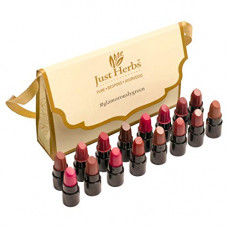 Deals, Discounts & Offers on Beauty Care - Just Herbs Ayurvedic Creamy Matte Lipstick Set For Lip Hydrating & Moisturizing, Suitable For All Indian Tones 38gm ( Pack of 16)