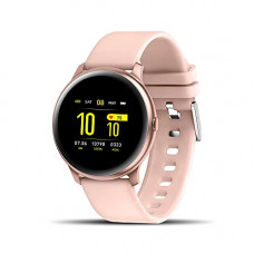 Deals, Discounts & Offers on Mobile Accessories - GIONEE STYLFIT GSW7 Smartwatch with SPO2 Monitoring, Heart Rate Sensor, Full Touch Control, Remote Camera & IP67 Water Resistant (Mimi Pink), Regular