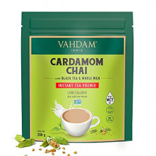 Deals, Discounts & Offers on  - VAHDAM, Instant Tea Premix - Cardamom (200g) | Real Ingredients - Black Tea & Cardamom with Whole Milk Powder | Only 35 Calories Per Serving | 25 Servings