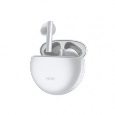 Deals and Offers on Headphones - Mivi DuoPods A350 True Wireless Earbuds with 50hrs Playtime, Half in Ear, 13mm Dynamic bass Drivers, Fast Charging, Metallic Shades, Made in India Bluetooth Earphone, TWS with Voice Assistant - White Deals, Discounts & Offers on Headphones - Mivi DuoPods A350 True Wireless Earbuds with 50hrs Playtime, Half in Ear, 13mm Dynamic bass Drivers, Fast Charging, Metallic Shades, Made in India Bluetooth Earphone, TWS with Voice Assistant - White