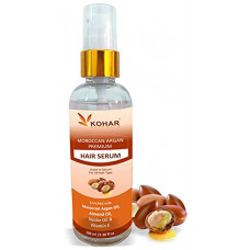 Deals, Discounts & Offers on Beauty Care - KOHAR NATURALS Premium Hair Serum Enriched with Moroccan Argan Oil, Almond Oil, Jojoba Oil, Protects from UV Rays and Everyday Damage and Make Stronger, Frizz Free, Silky, Shiny Healthy Hair, 100ml