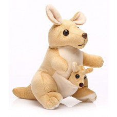 Deals, Discounts & Offers on  - INKI PONKY STUFFS Kangaroo with Baby Soft Toy, Brown and White + 7inch Teddy Free Any Available