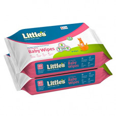 Deals, Discounts & Offers on Baby Care - Little's Soft Cleansing Baby Wipes with Aloe Vera, Jojoba Oil and Vitamin E (80 wipes) pack of 2