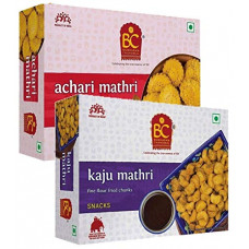 Deals, Discounts & Offers on  - Bhikharam Chandmal Achari Mathri 425g & Kaju Mathri 425gm Combo (425gm Pack of 2)