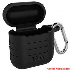 Deals, Discounts & Offers on Accessories - Tizum Apple AirPods Case, Silicone-Shockproof Case Cover with Carabiner Hook