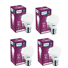Deals, Discounts & Offers on  - Philips Ace Saver 5-watt B22 LED Bulb | Crystal White LED Bulb | Pack of 4