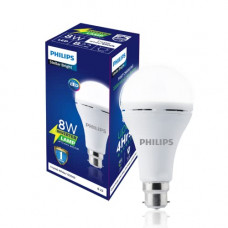 Deals, Discounts & Offers on  - PHILIPS Stellar Bright Rechargeable Emergency Inverter LED Bulb, B22 8-Watt-Crystal White(Pack of 1)