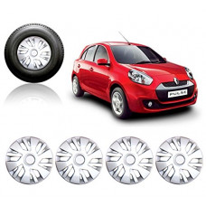 Deals, Discounts & Offers on  - Auto Pearl Car Full Caps Blue & Silver 14inch Wheel Cover For Renault Pulse